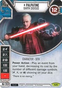 Palpatine - Darth Sidious (Card Only) - Legacies - Star Wars: Destiny card
