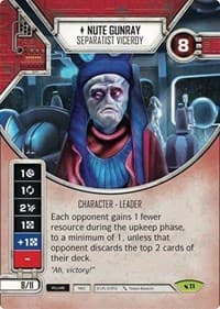 Nute Gunray (Card Only) - Legacies - Star Wars: Destiny card