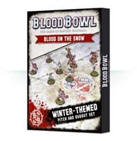 Blood Bowl: Blood in the Snow (Human / Orc Snow Theme) Pitch and Dugouts - Warhammer Game Accessories - Warhammer Game Accessories card