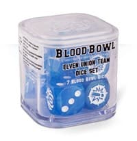 Blood Bowl: Elven Union Team Dice Set (7-Pack) - Warhammer Game Accessories - Warhammer Game Accessories card