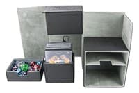 Twin Flip 'n' Tray Deck Case - Black (Classic) (Holds 160+) - Ultimate Guard Deck Boxes - Deck Boxes card