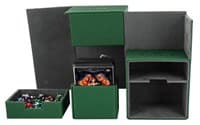 Twin Flip 'n' Tray Deck Case - Green (Classic) (Holds 160+) - Ultimate Guard Deck Boxes - Deck Boxes card