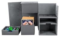 Twin Flip 'n' Tray Deck Case - Grey (Classic) (Holds 160+) - Ultimate Guard Deck Boxes - Deck Boxes card