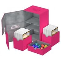 Twin Flip 'n' Tray Deck Case - Pink (Holds 160+) - Ultimate Guard Deck Boxes - Deck Boxes card