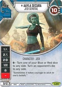 Aayla Secura - Jedi General (Card Only) - Legacies - Star Wars: Destiny card