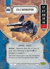 ETA-2 Interceptor - Legacies - Star Wars: Destiny card