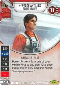 Wedge Antilles - Squad Leader - Legacies - Star Wars: Destiny card