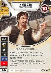 Han Solo - Savvy Smuggler (Card Only) - Legacies - Star Wars: Destiny card