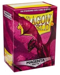Dragon Shield Matte Sleeves - Magenta (100-Pack) - Dragon Shield Card Sleeves - Card Sleeves card