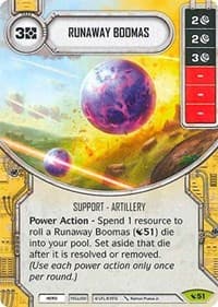 Runaway Boomas (Card Only) - Legacies - Star Wars: Destiny card
