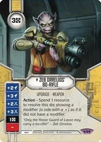 Zeb Orrelios' Bo-Rifle - Legacies - Star Wars: Destiny card