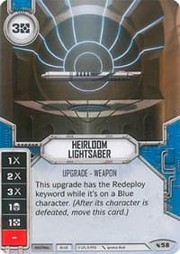 Heirloom Lightsaber - Legacies - Star Wars: Destiny card