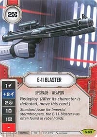E-11 Blaster (Card Only) - Legacies - Star Wars: Destiny card