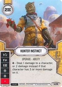 Hunter Instinct (Card Only) - Legacies - Star Wars: Destiny card