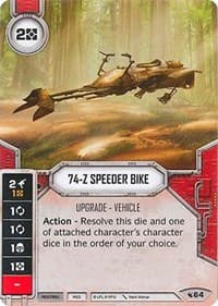 74-Z Speeder Bike (Card Only) - Legacies - Star Wars: Destiny card