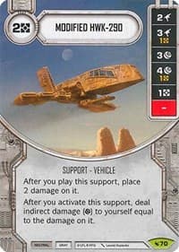 Modified HWK-290 - Legacies - Star Wars: Destiny card