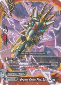 Dragon Fangs Fist, Batzz Fang - Rainbow Striker - Future Card BuddyFight card