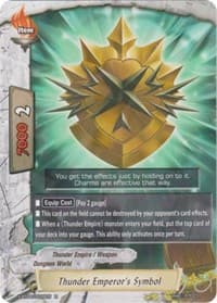 Thunder Emperor's Symbol - Rainbow Striker - Future Card BuddyFight card