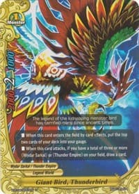 Giant Bird, Thunderbird - Rainbow Striker - Future Card BuddyFight card