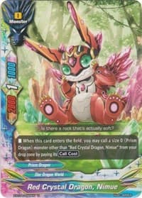 Red Crystal Dragon, Nimue - Rainbow Striker - Future Card BuddyFight card