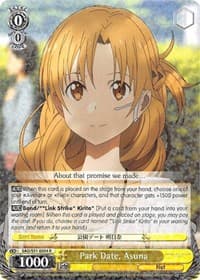 Park Date, Asuna - Sword Art Online The Movie: -Ordinal Scale- - Weiss Schwarz card
