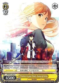 Promise in your Heart, Asuna & Kirito - Sword Art Online The Movie: -Ordinal Scale- - Weiss Schwarz card