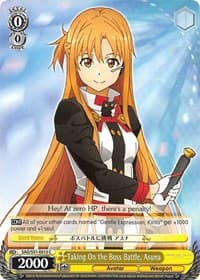 Taking On the Boss Battle, Asuna - Sword Art Online The Movie: -Ordinal Scale- - Weiss Schwarz card