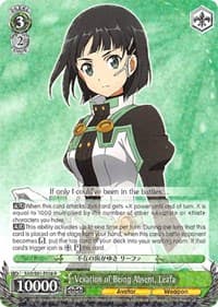 Vexation of Being Absent, Leafa - Sword Art Online The Movie: -Ordinal Scale- - Weiss Schwarz card