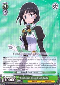 Vexation of Being Absent, Leafa (SR) - Sword Art Online The Movie: -Ordinal Scale- - Weiss Schwarz card