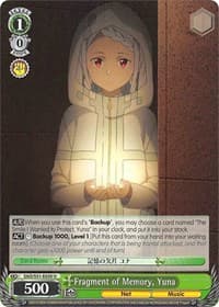 Fragment of Memory, Yuna - Sword Art Online The Movie: -Ordinal Scale- - Weiss Schwarz card