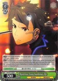 Mysterious Young Swordsman, Eiji - Sword Art Online The Movie: -Ordinal Scale- - Weiss Schwarz card