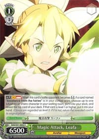 Magic Attack, Leafa - Sword Art Online The Movie: -Ordinal Scale- - Weiss Schwarz card