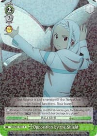 Opposition by the Shield - Sword Art Online The Movie: -Ordinal Scale- - Weiss Schwarz card