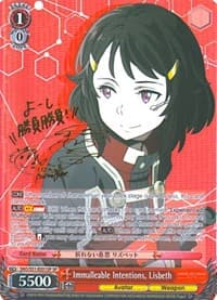 Immalleable Intentions, Lisbeth (SP) - Sword Art Online The Movie: -Ordinal Scale- - Weiss Schwarz card