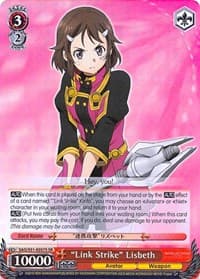 "Link Strike" Lisbeth (SR) - Sword Art Online The Movie: -Ordinal Scale- - Weiss Schwarz card