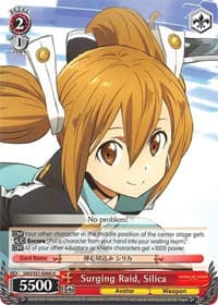 Surging Raid, Silica - Sword Art Online The Movie: -Ordinal Scale- - Weiss Schwarz card
