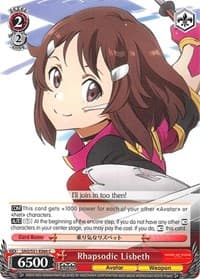 Rhapsodic Lisbeth - Sword Art Online The Movie: -Ordinal Scale- - Weiss Schwarz card