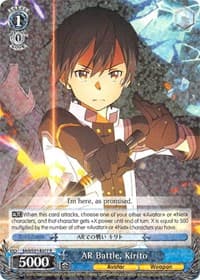 AR Battle, Kirito - Sword Art Online The Movie: -Ordinal Scale- - Weiss Schwarz card