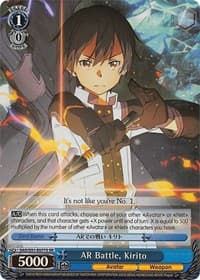 AR Battle, Kirito (SR) - Sword Art Online The Movie: -Ordinal Scale- - Weiss Schwarz card