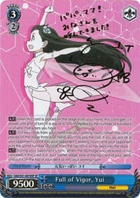 Full of Vigor, Yui (SP) - Sword Art Online The Movie: -Ordinal Scale- - Weiss Schwarz card