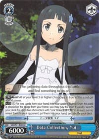 Data Collection, Yui - Sword Art Online The Movie: -Ordinal Scale- - Weiss Schwarz card