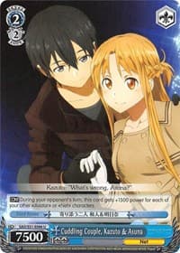 Cuddling Couple, Kazuto & Asuna - Sword Art Online The Movie: -Ordinal Scale- - Weiss Schwarz card