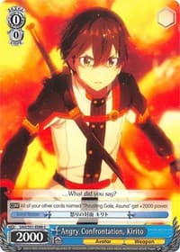 Angry Confrontation, Kirito - Sword Art Online The Movie: -Ordinal Scale- - Weiss Schwarz card