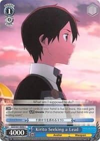 Kirito Seeking a Lead - Sword Art Online The Movie: -Ordinal Scale- - Weiss Schwarz card