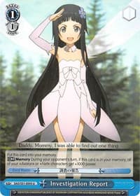 Investigation Report - Sword Art Online The Movie: -Ordinal Scale- - Weiss Schwarz card