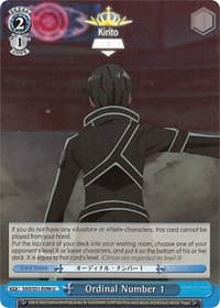 Ordinal Number 1 - Sword Art Online The Movie: -Ordinal Scale- - Weiss Schwarz card