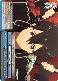 "Black Swordsman" Once More - Sword Art Online The Movie: -Ordinal Scale- - Weiss Schwarz card