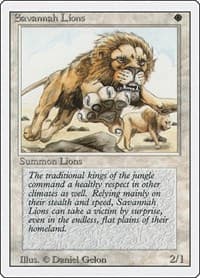 Savannah Lions - Revised Edition - Magic: The Gathering card