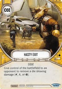 Hasty Exit - Legacies - Star Wars: Destiny card