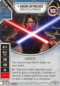 Anakin Skywalker - Conflicted Apprentice - Rivals - Star Wars: Destiny card
